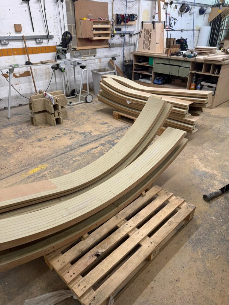 set square joinery bespoke lighting project