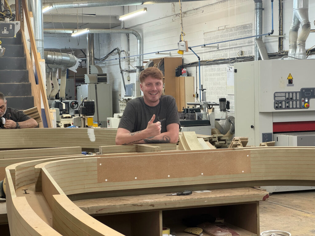 set square joinery bespoke lighting project