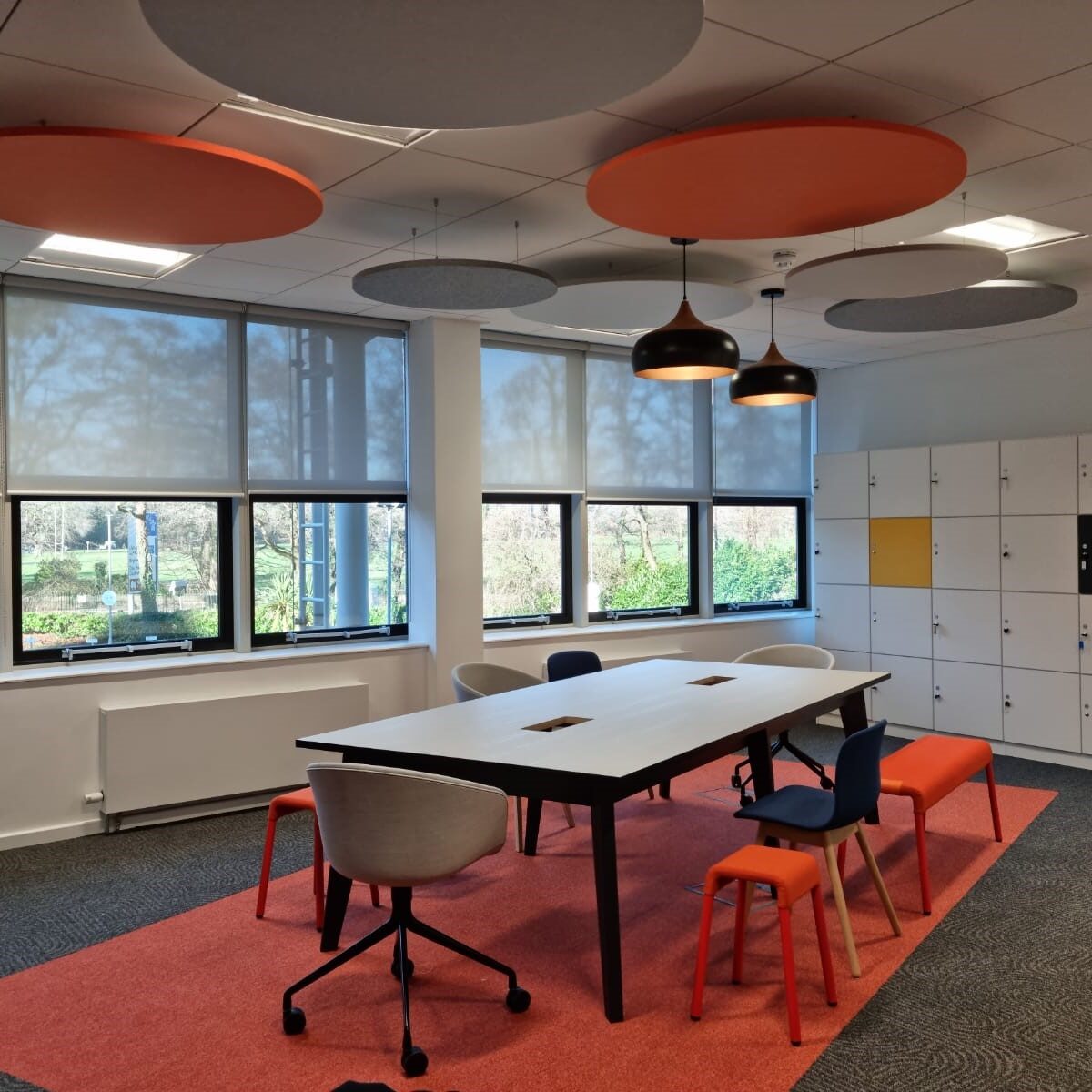Custom work and meeting areas