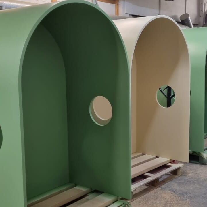 Custom seating pods